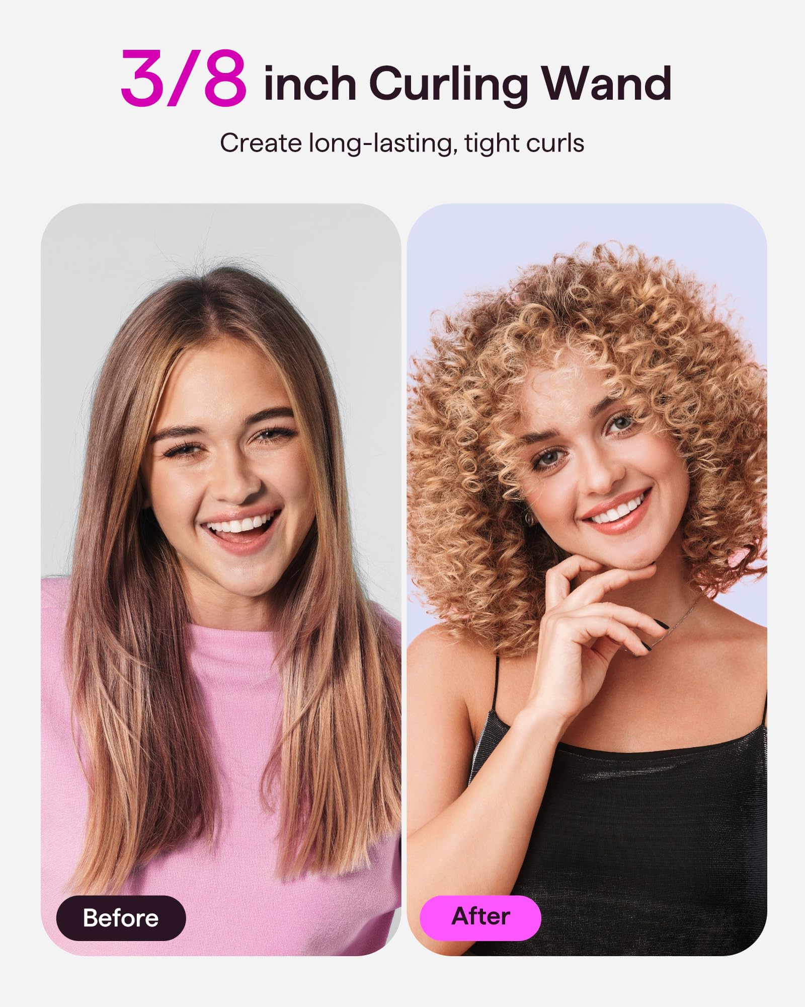 Wavytalk rose pink dual voltage travel design for worldwide use