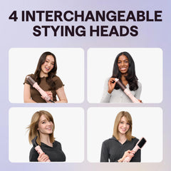 Wavytalk round 1-5in thermal brush pink creates sleek, even results.