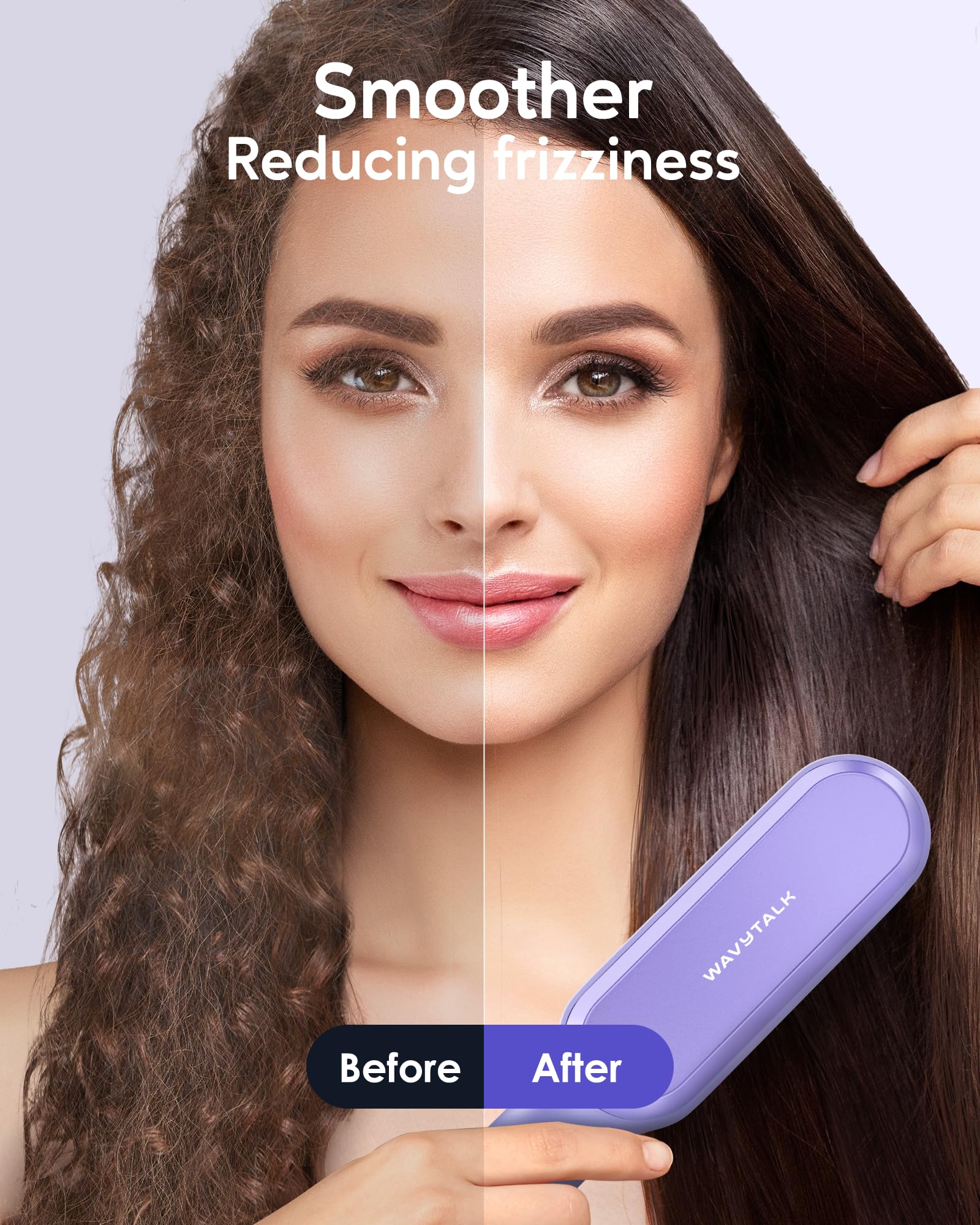 Wavytalk Sleek Sweep Ionic assembly demonstrates negative ions for frizz reduction and shine.