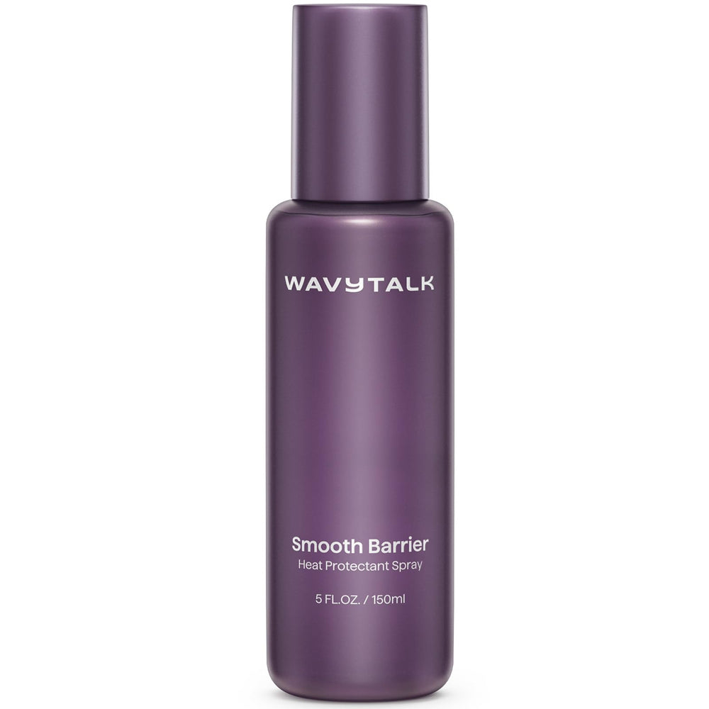 Wavytalk Smooth Barrier bottle-front highlights heat protection up to 450F