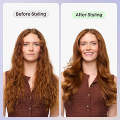 Wavytalk Smooth Barrier spray-dispense shows even distribution for easy styling