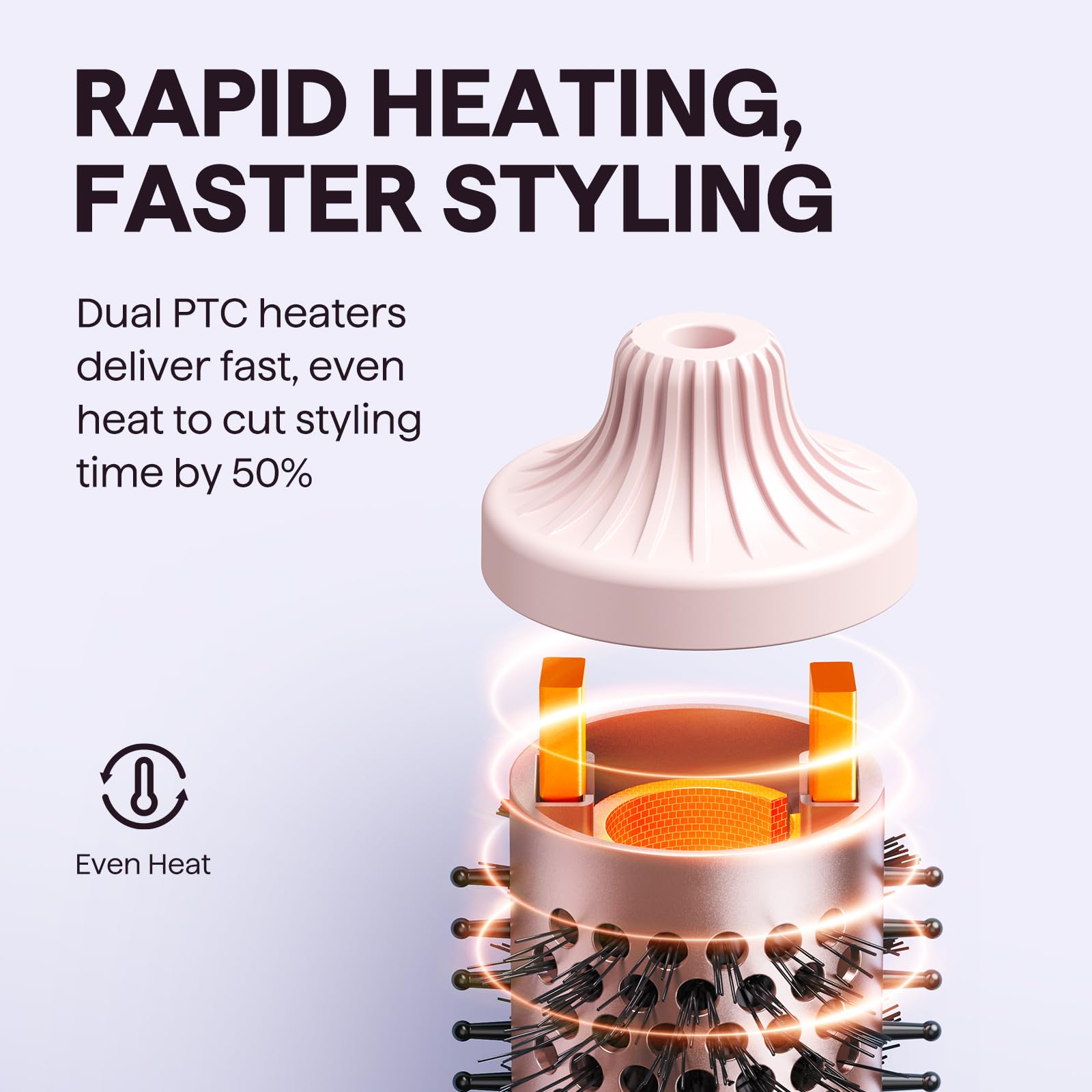 Wavytalk thermal brush dual-voltage supports worldwide styling on the go.