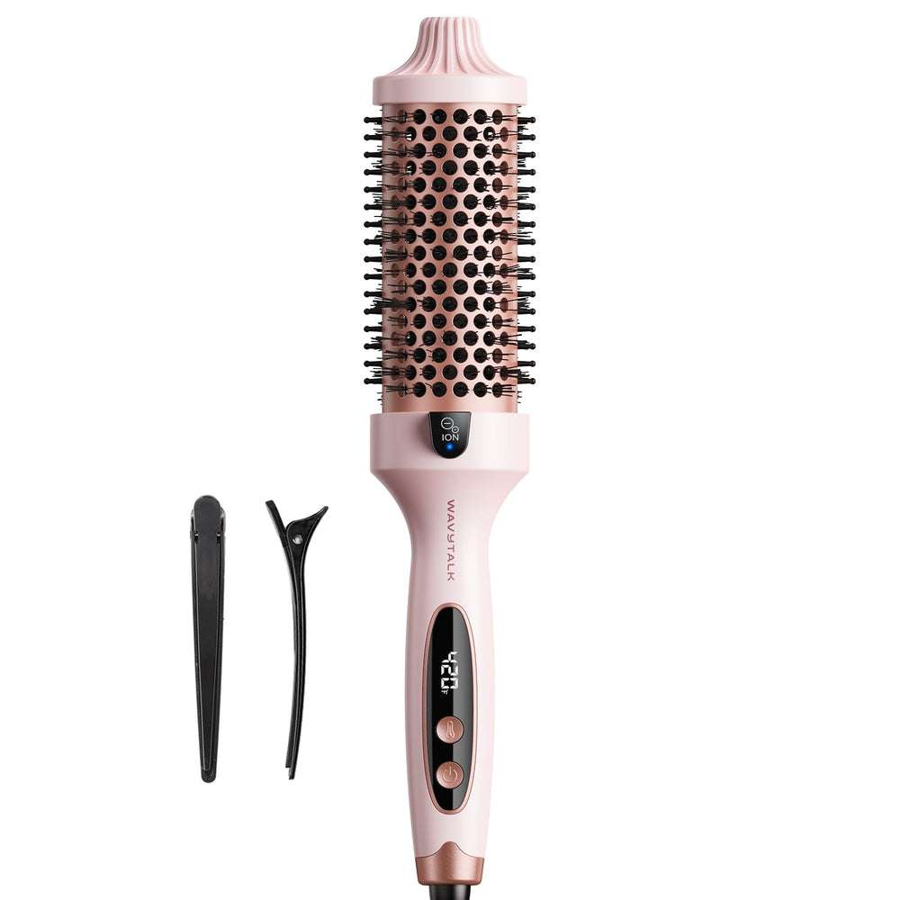 Wavytalk thermal brush grande-sakura-handle offers a comfortable grip for smooth blowouts.