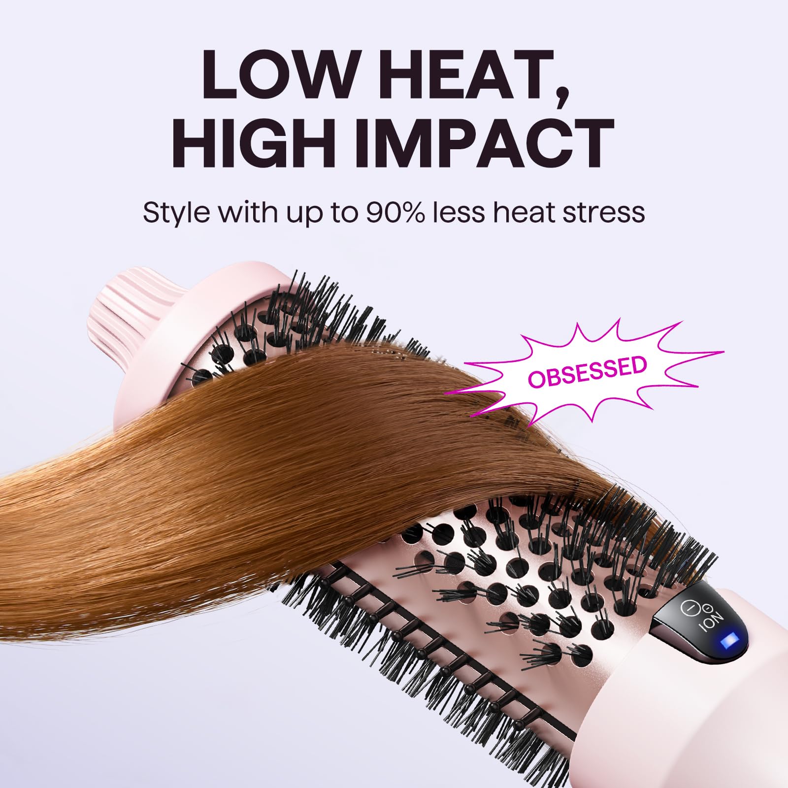 Wavytalk Thermal Brush packaging and safe-use guidance.
