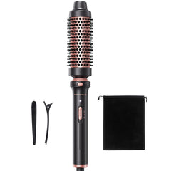 Wavytalk thermal brush in rose gold with even heat for smooth, voluminous curls