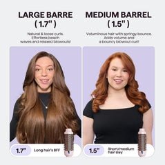 Wavytalk Thermal Brush shown delivering a salon-grade finish at home.