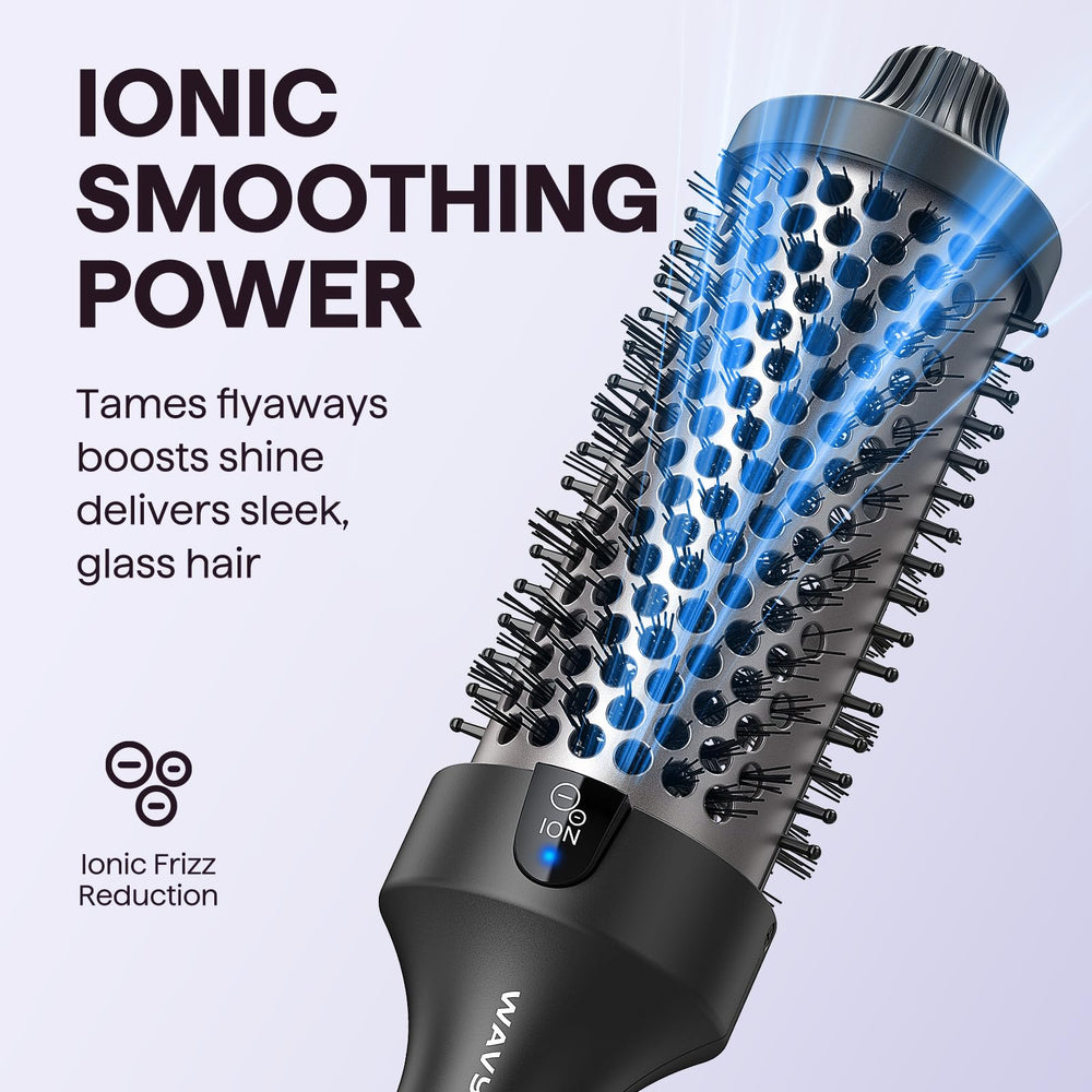 Wavytalk Thermal Brush Tourmaline Ceramic barrel closeup with even heat