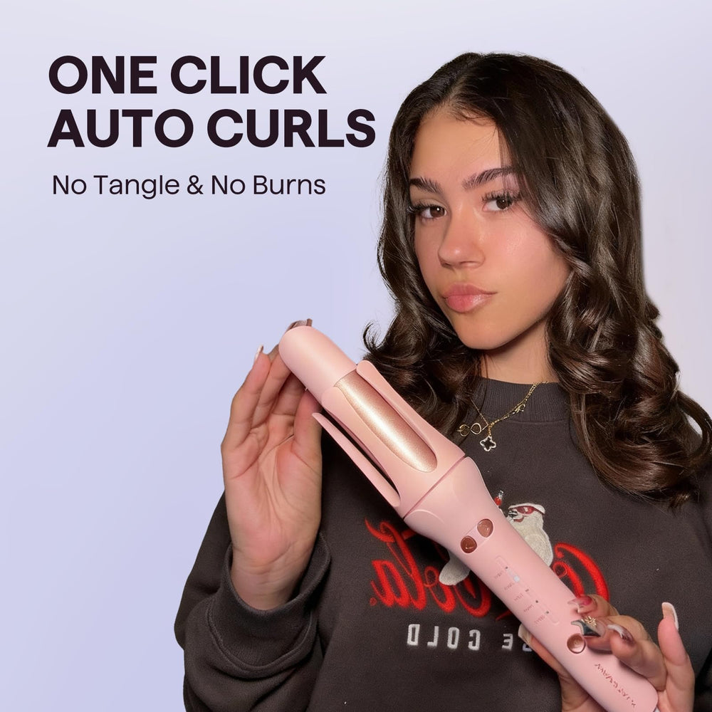 Wavytalk curling iron timer beeps to guide precise curl timing