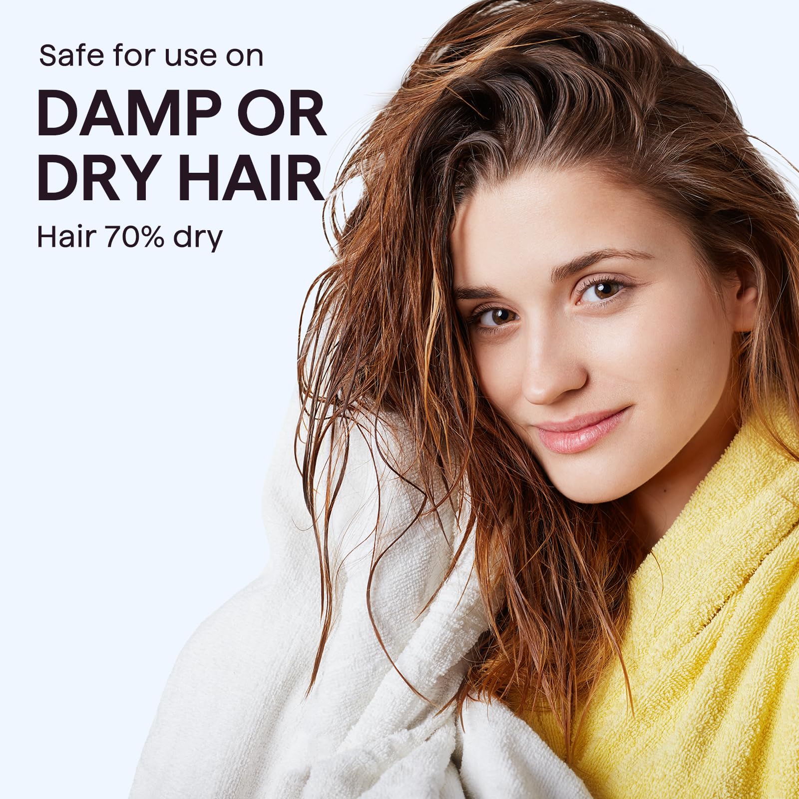 Wavytalk glossy finish after styling highlights smooth texture and shine