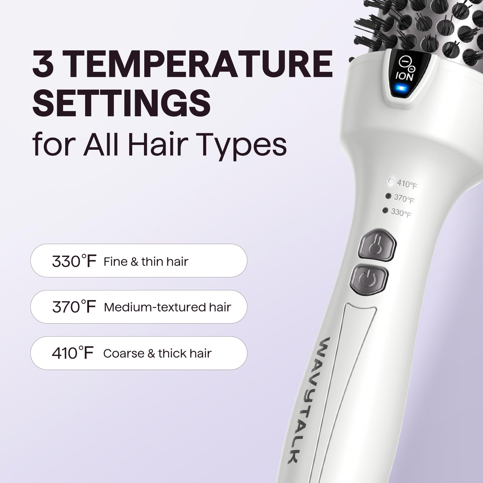 Wavytalk white handle design for comfortable daily use