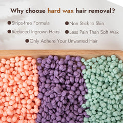 Wax Bear hard wax peels cleanly with minimal residue