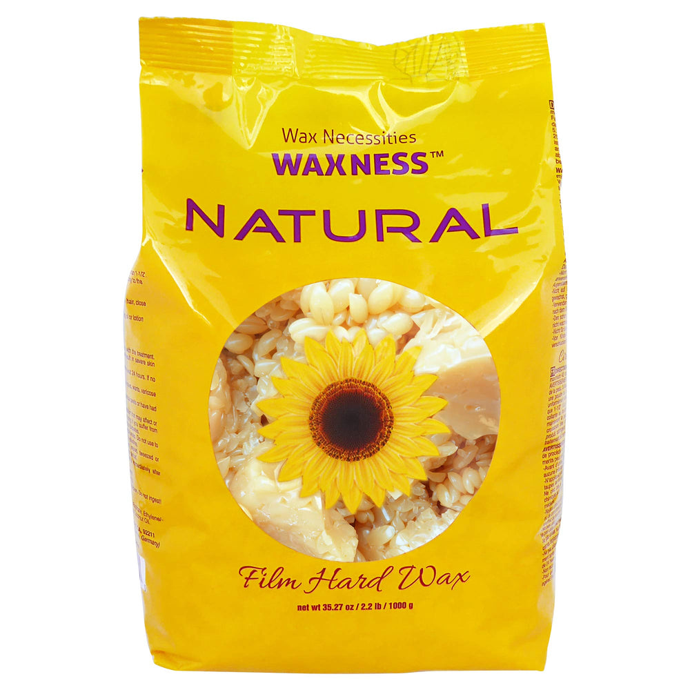 Wax Necessities hard wax beads natural scoop highlights precise, controlled hair removal.