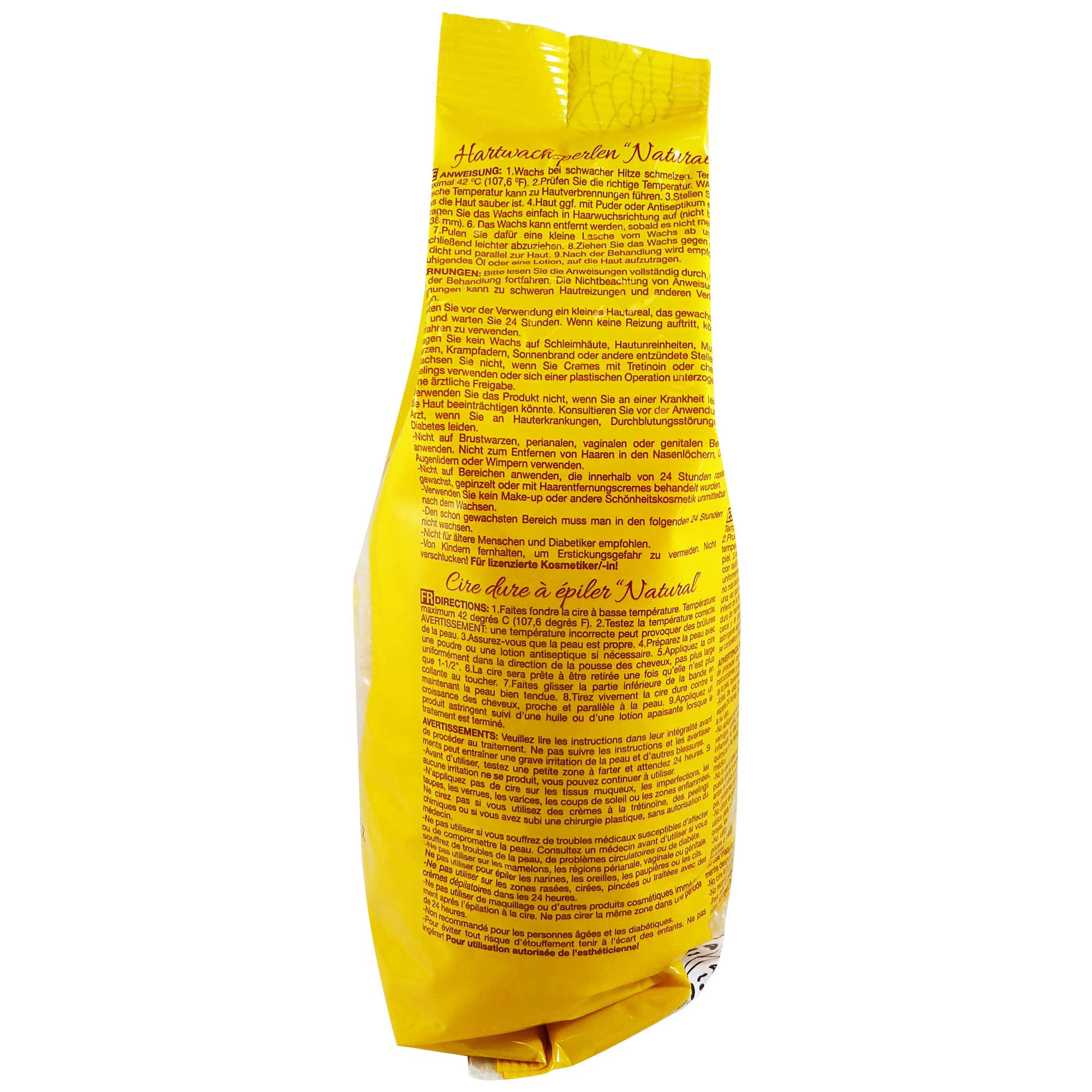 Wax Necessities hard wax beads natural sensitive zones offers skin-friendly formula.