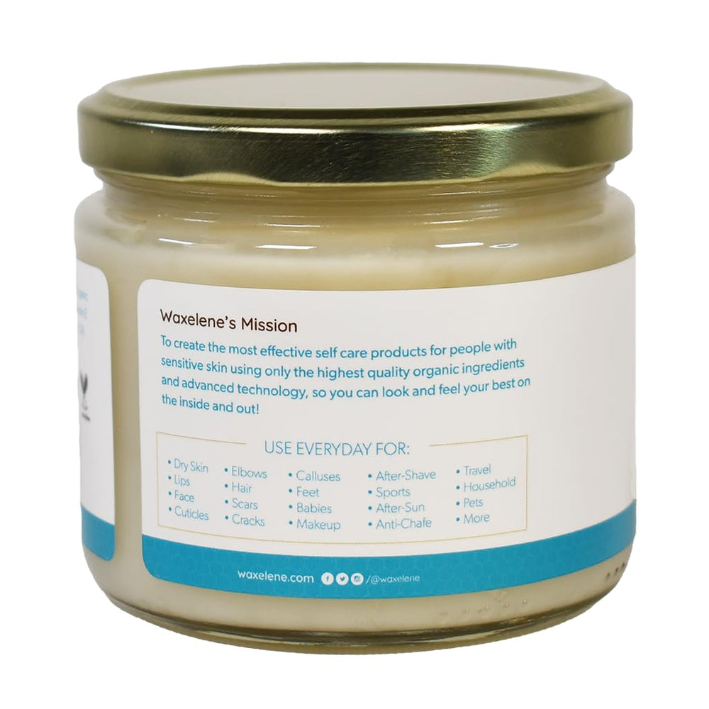 Waxelene Original Aerated Balm applied on arm to hydrate and soften skin.