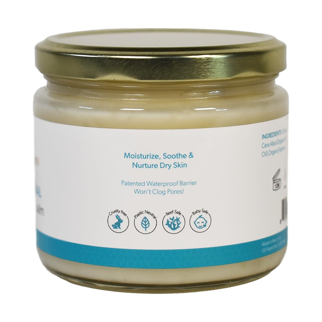 Waxelene Original Aerated Balm large jar open showing creamy formula ready to apply.
