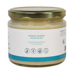 Waxelene Original Aerated Balm large jar open showing creamy formula ready to apply.