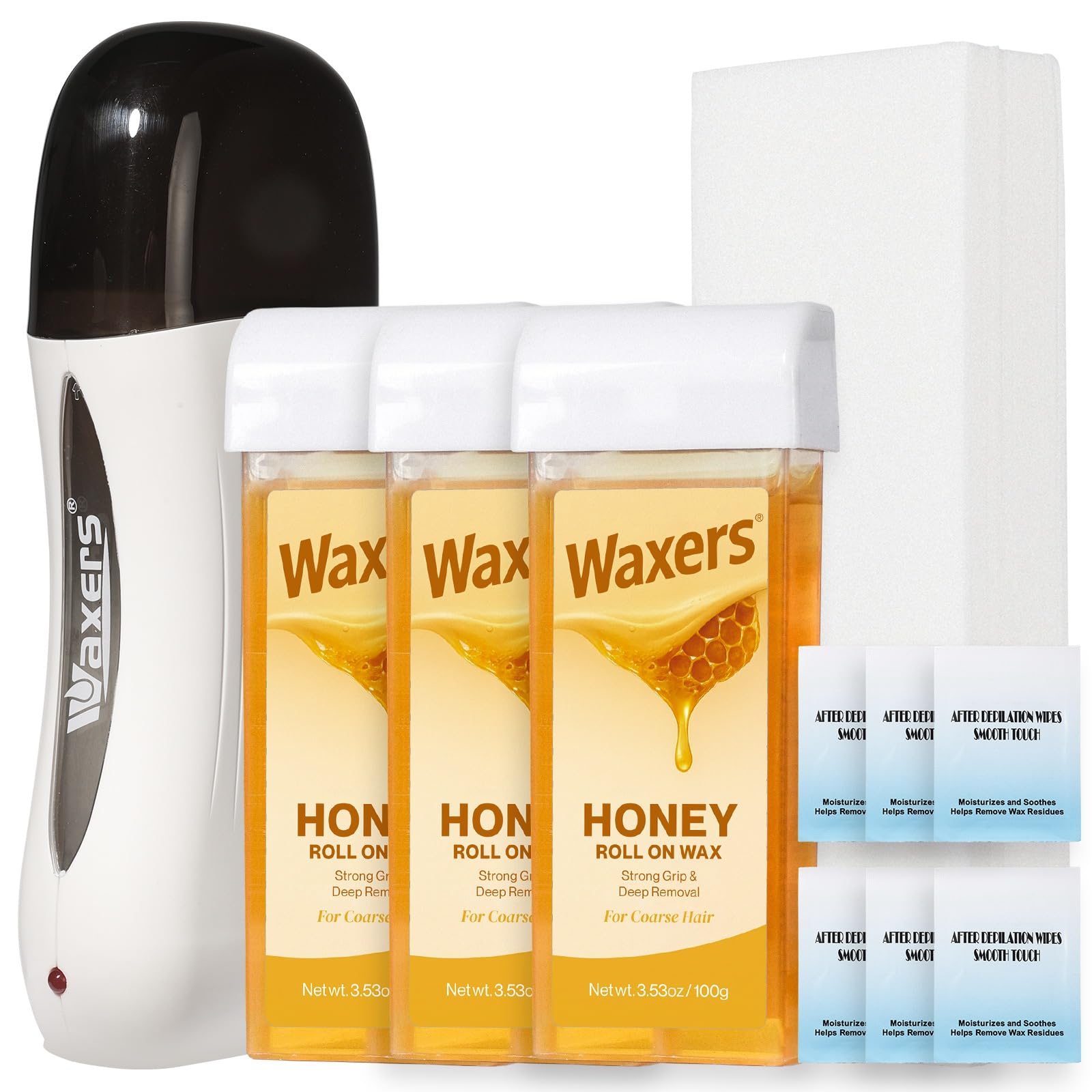 Waxers roll-on wax kit warmer for even heat and smooth wax melt