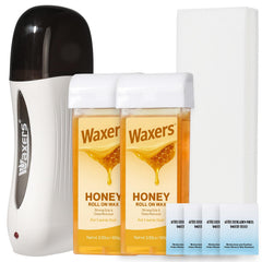 Waxers roll-on wax kit wax warmer powers smooth at-home hair removal sessions
