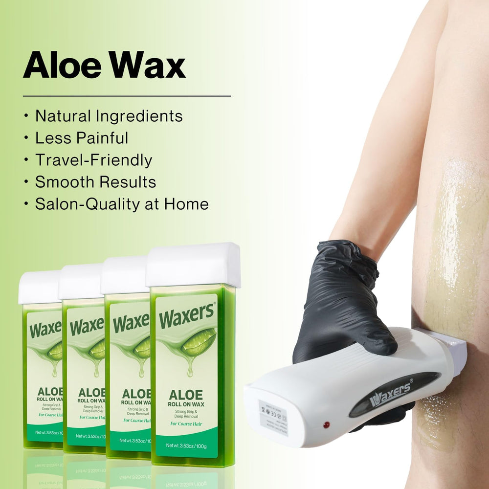Waxers Warmer setup shows even heat for gentle waxing.