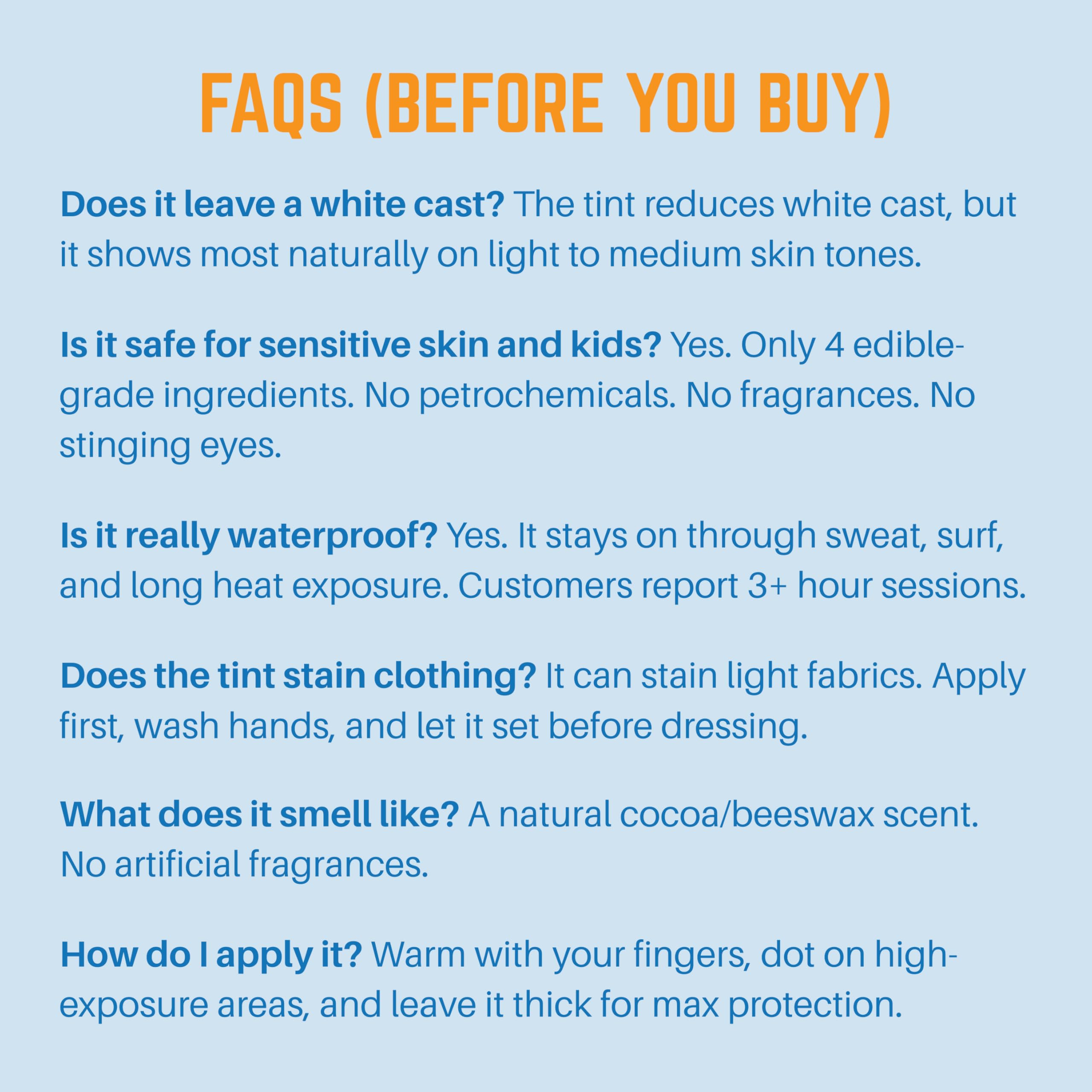 Waxhead post-procedure skin sunscreen handy for healing and recovery care.
