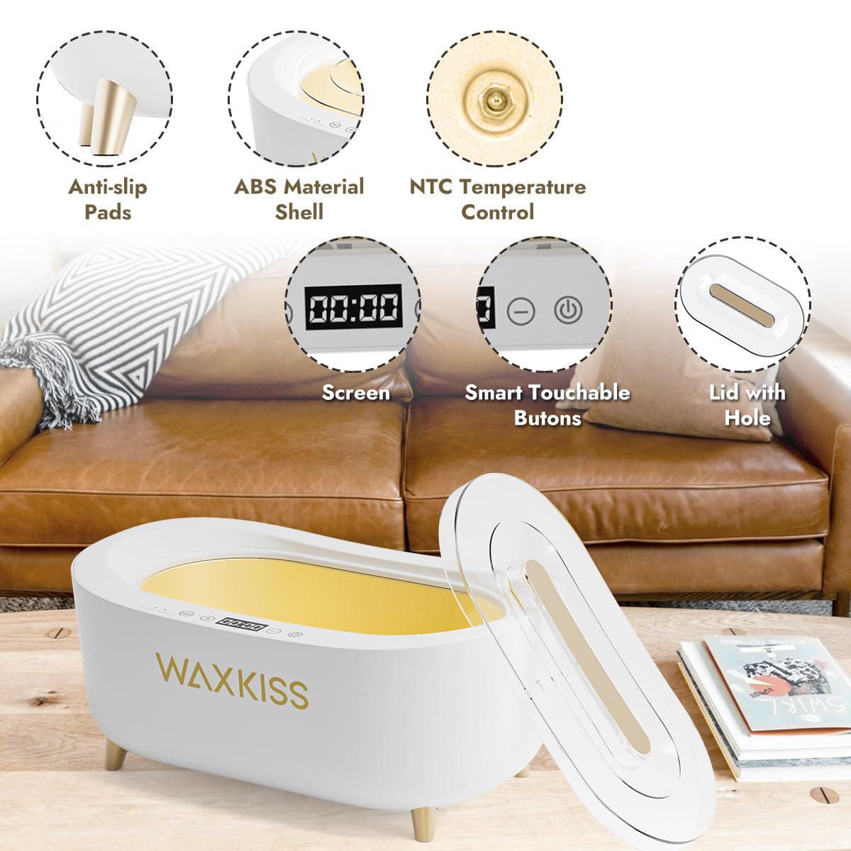 Waxkiss professional spa innovation design highlighting sleek, durable equipment.