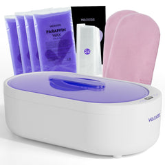 Waxkiss small paraffin machine for hands with digital display for precise temperature control.