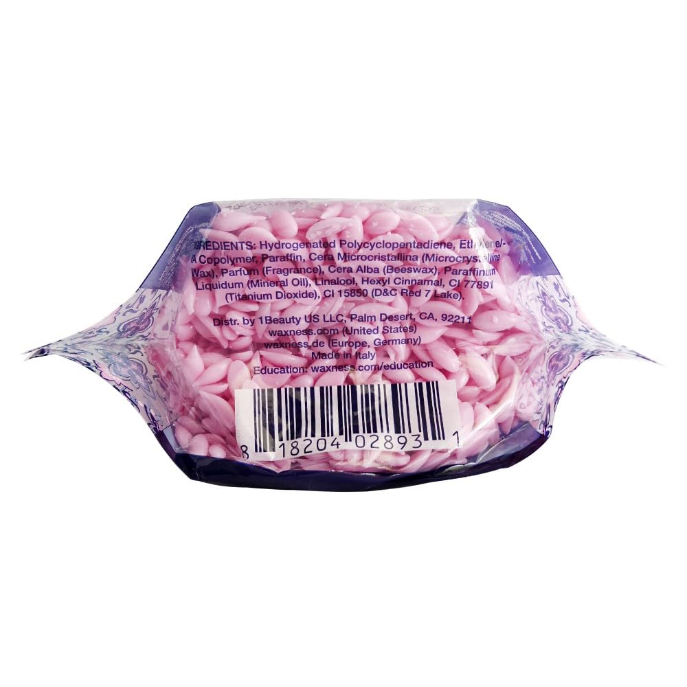 Waxness Lotus Blossom scented wax beads ready for bikini waxing sessions