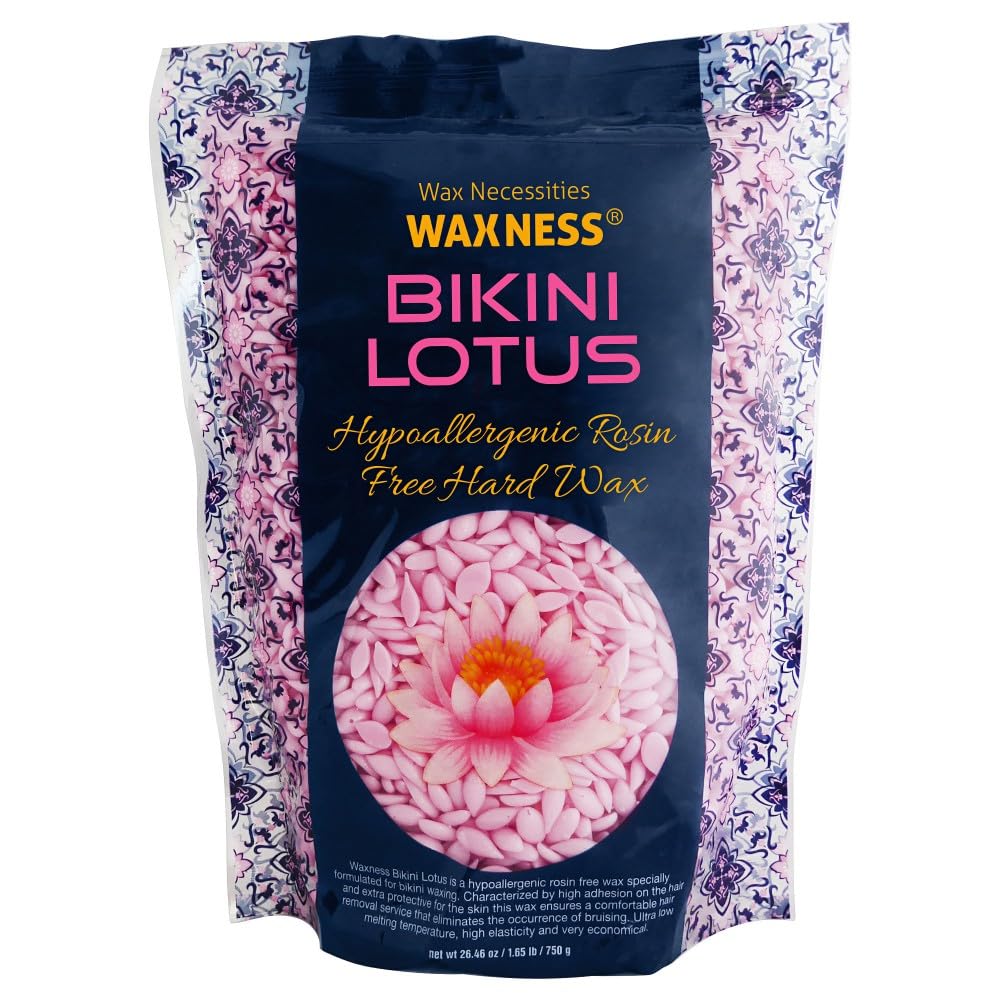 Waxness Premium Rosin Free Bikini Lotus wax beads pack for easy bikini waxing sessions