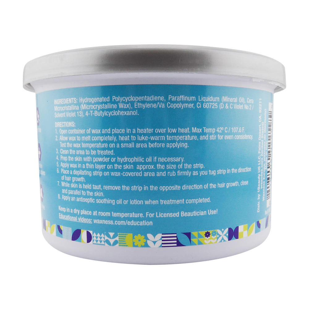 Waxness Sensi Clear Amethyst tin label close-up highlighting fragrance-free formula
