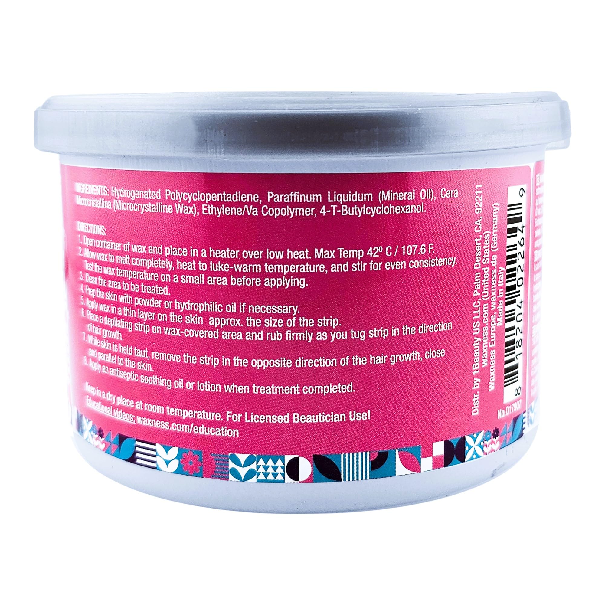 Waxness Sensi Clear wax melt in glass pot shows glass-like melt for sensitive skin.