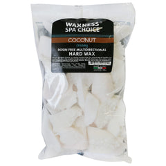 Waxness rosin-free hard wax coconut chunks enable flexible spa-like waxing sessions