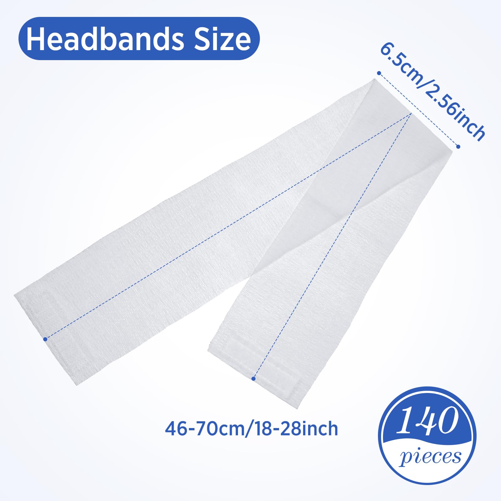Waydress facial headbands with convenient closure, secure during makeup sessions.