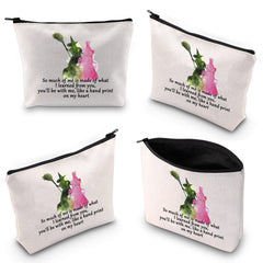 WCGXKO makeup bag size 10x7.2 inches ideal for daily essentials