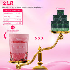Wchiou wax beads bikini-area ready for quick gentle waxing sessions