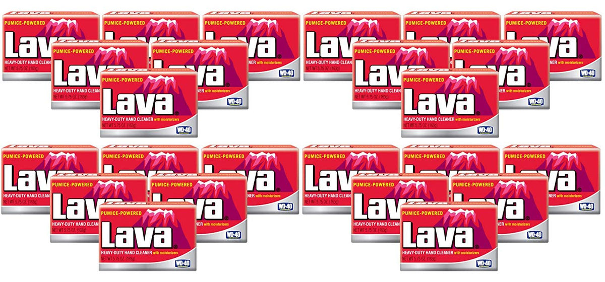 WD-40 Lava heavy-duty bar cleaner bottle close-up showing tough dirt removal