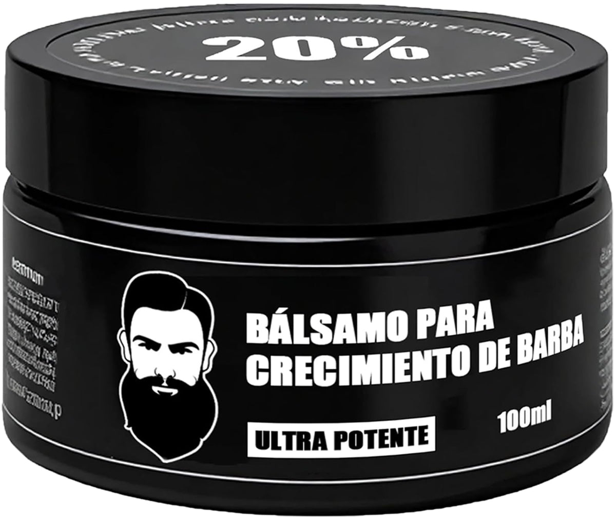 Wdvpue Estimulante Barba balm bottle demonstrates quick absorption for hydrated beard.