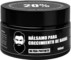 Wdvpue Estimulante Barba balm bottle demonstrates quick absorption for hydrated beard.