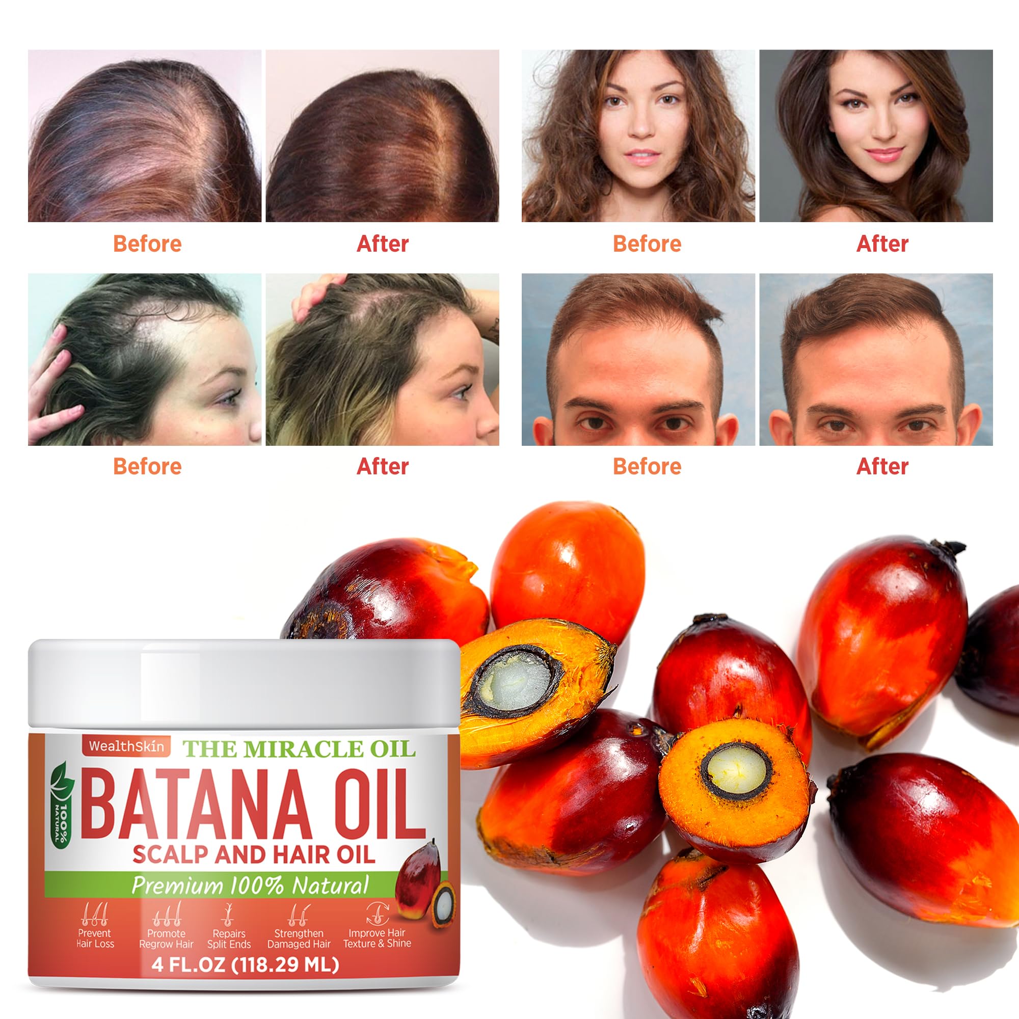 Wealthskin Batana Oil dropper for precise application.