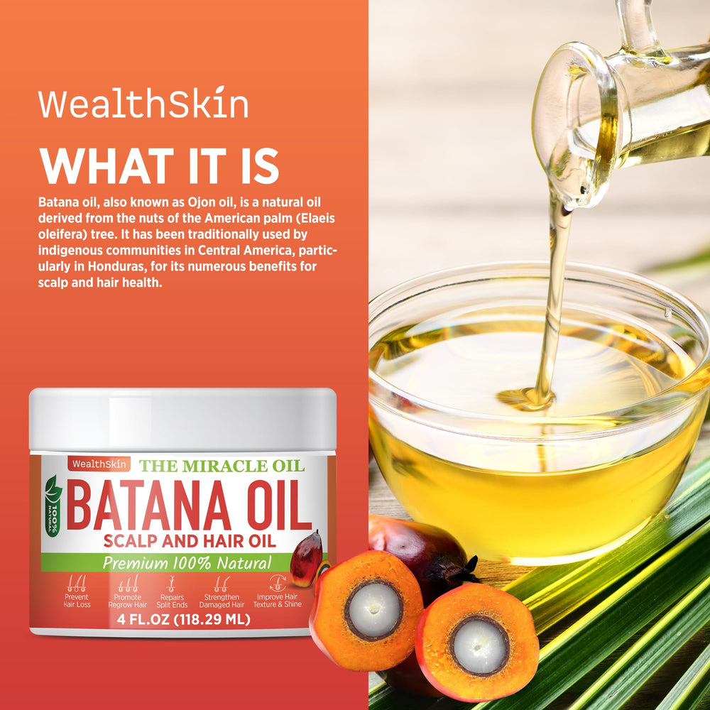Wealthskin Batana Oil scalp massage scene.