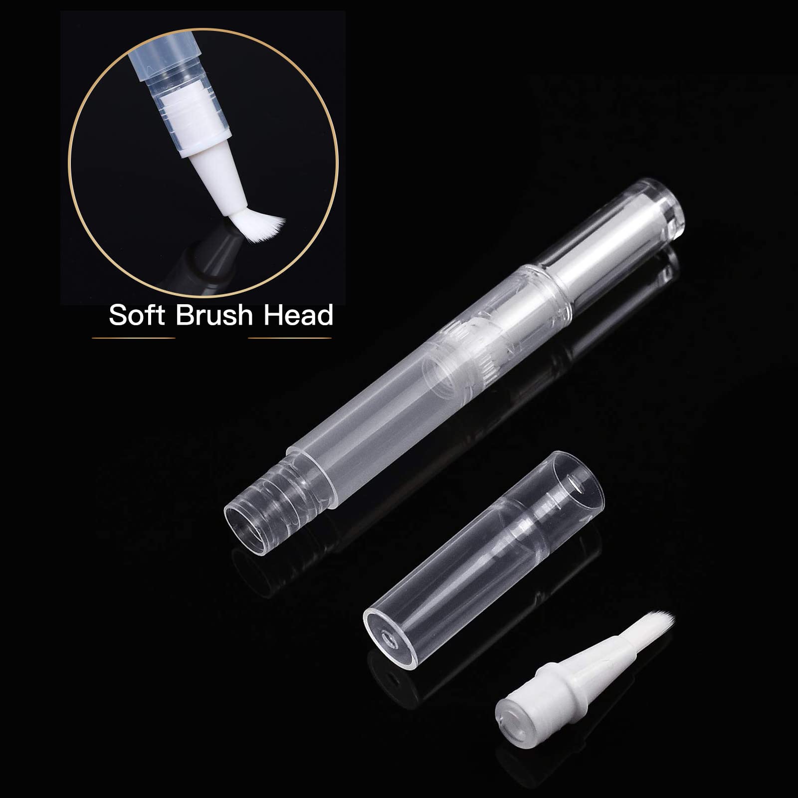 WEBBYBEAR transparent twist pen with leak-resistant design for travel