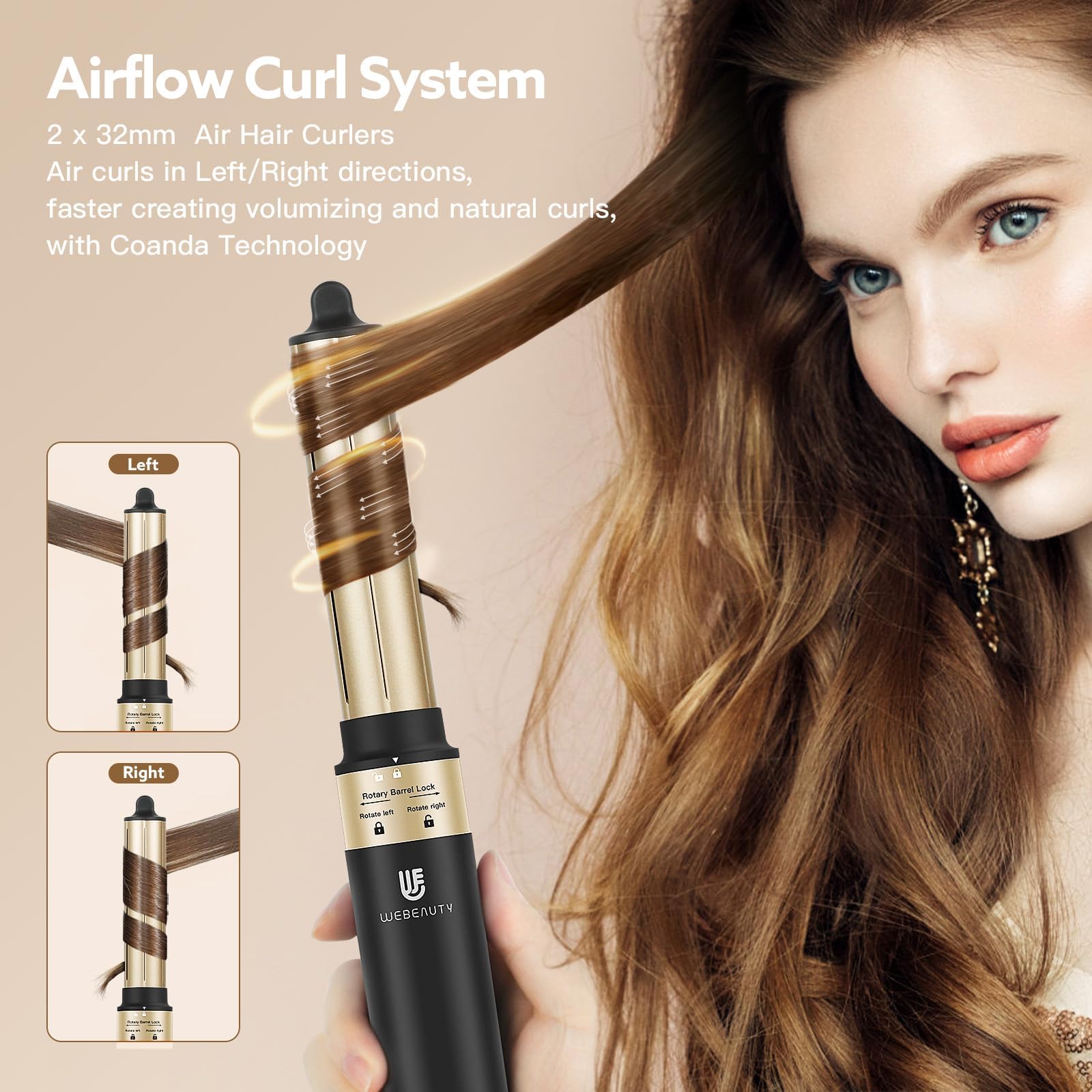WeBeauty 5-in-1 32mm round brush creates soft bangs and texture