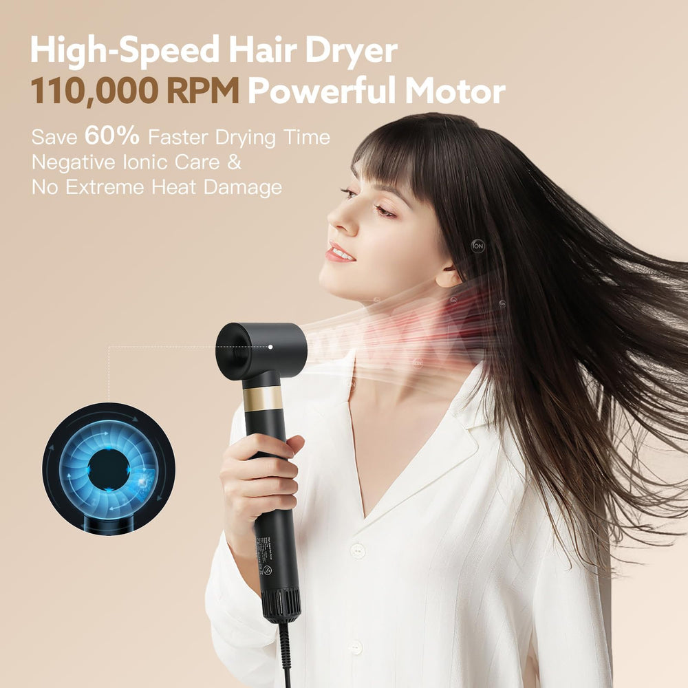 WeBeauty 5-in-1 60mm oval volumizing brush adds lift for any length
