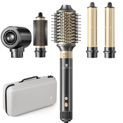 WeBeauty 5-in-1 hair dryer brush powering quick, smooth drying in practice