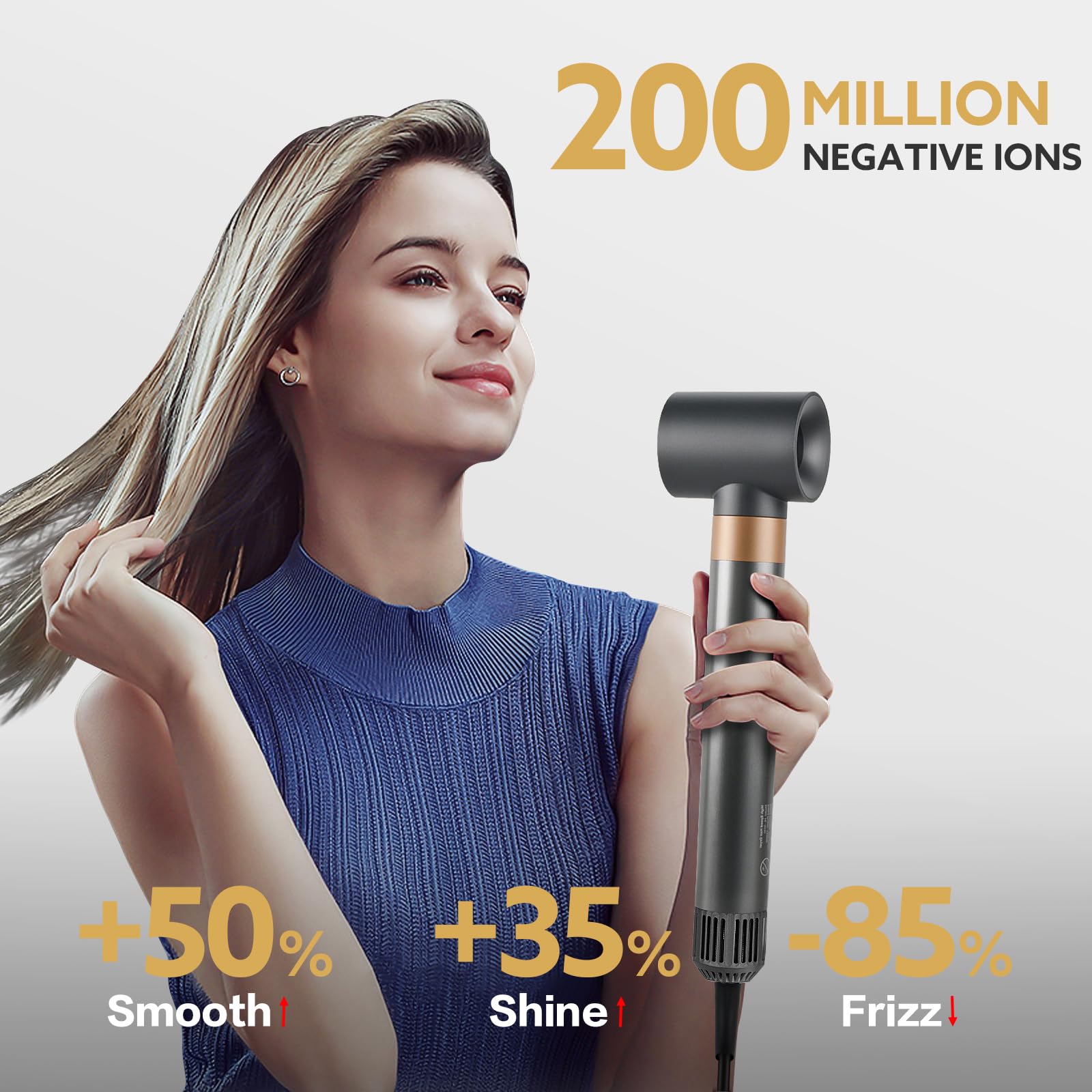 webeauty auto air curl left barrel creates natural curls with balanced volume
