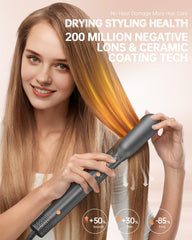WeBeauty auto-wrap curl bar demonstrates tangle-free, natural-looking curls with minimal effort.