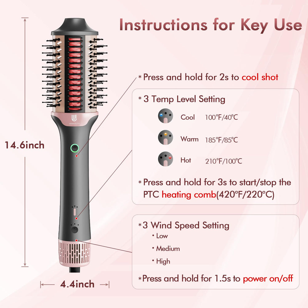 webeauty aluminum barrel delivers durable heat distribution for even styling