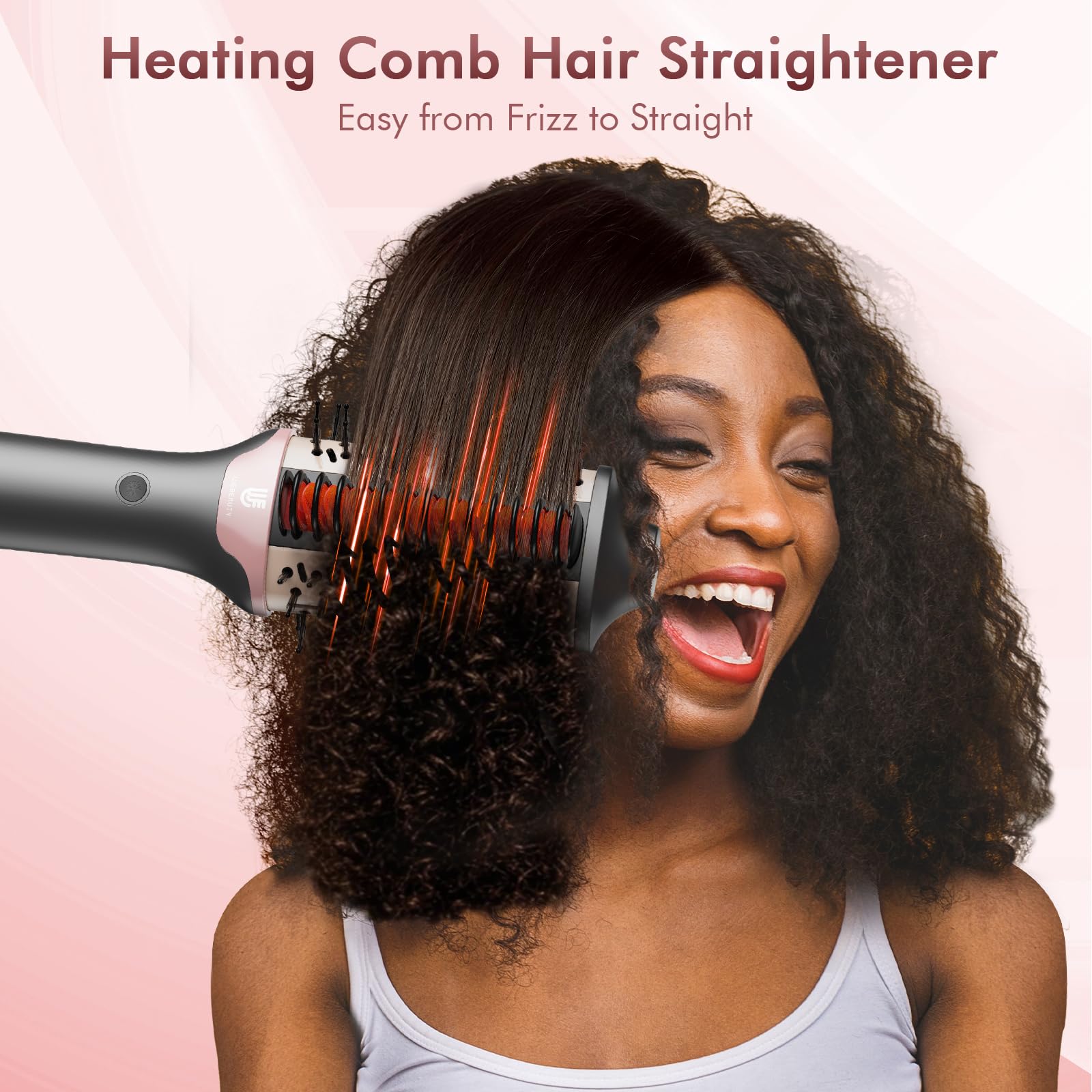 webeauty blow dryer brush side view enables versatile styling and control