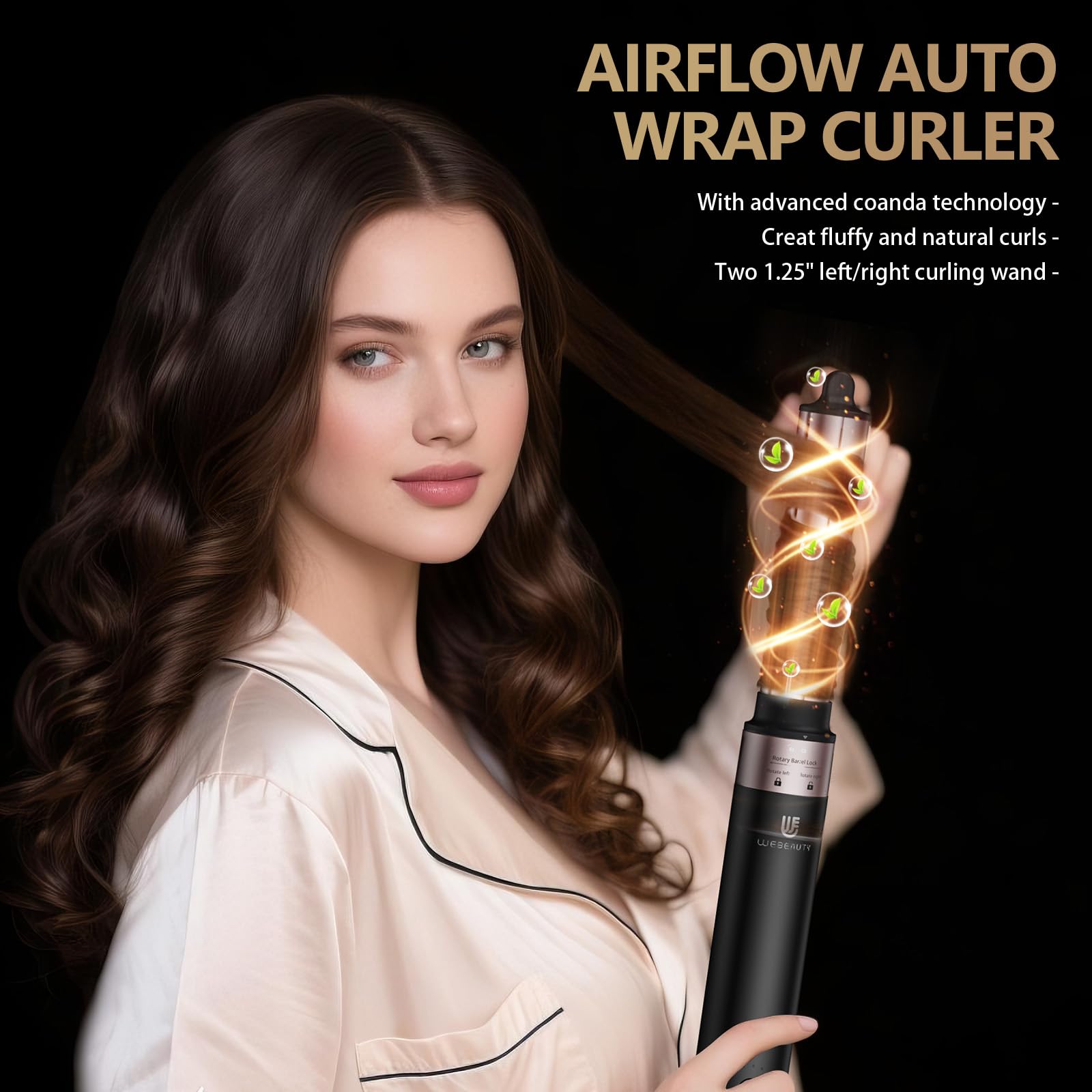 WeBeauty hair dryer hot air styler side view displays ergonomic grip and ease of daily use