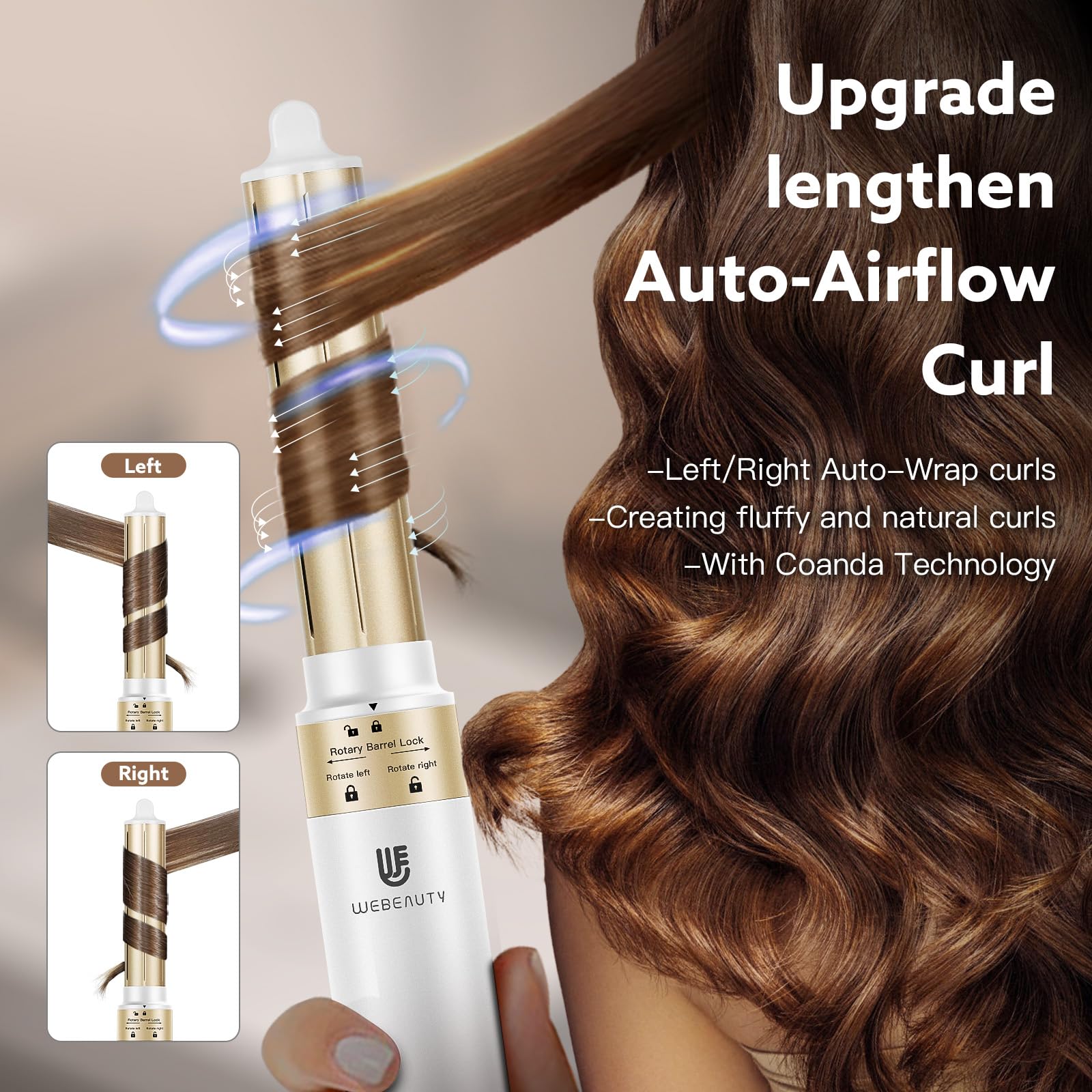 webeauty hot air brush straightening plate for sleek strands