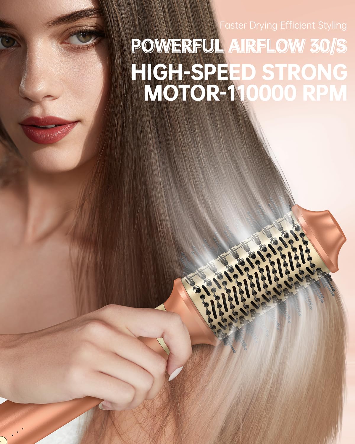 webeauty ionic ceramic barrel close-up showing frizz control features